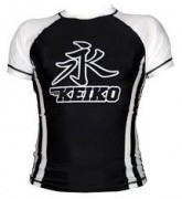 KEIKO RACA 13096 Рашгард короткий рукав KEIKO RACA Speed Rash Guard White Черный фото